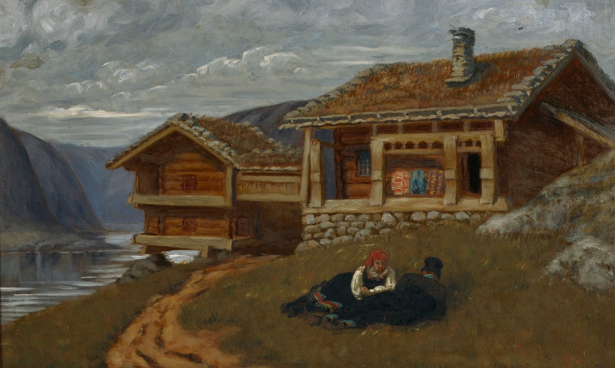 Setesdal (olja på duk) av Olaf Isaachsen