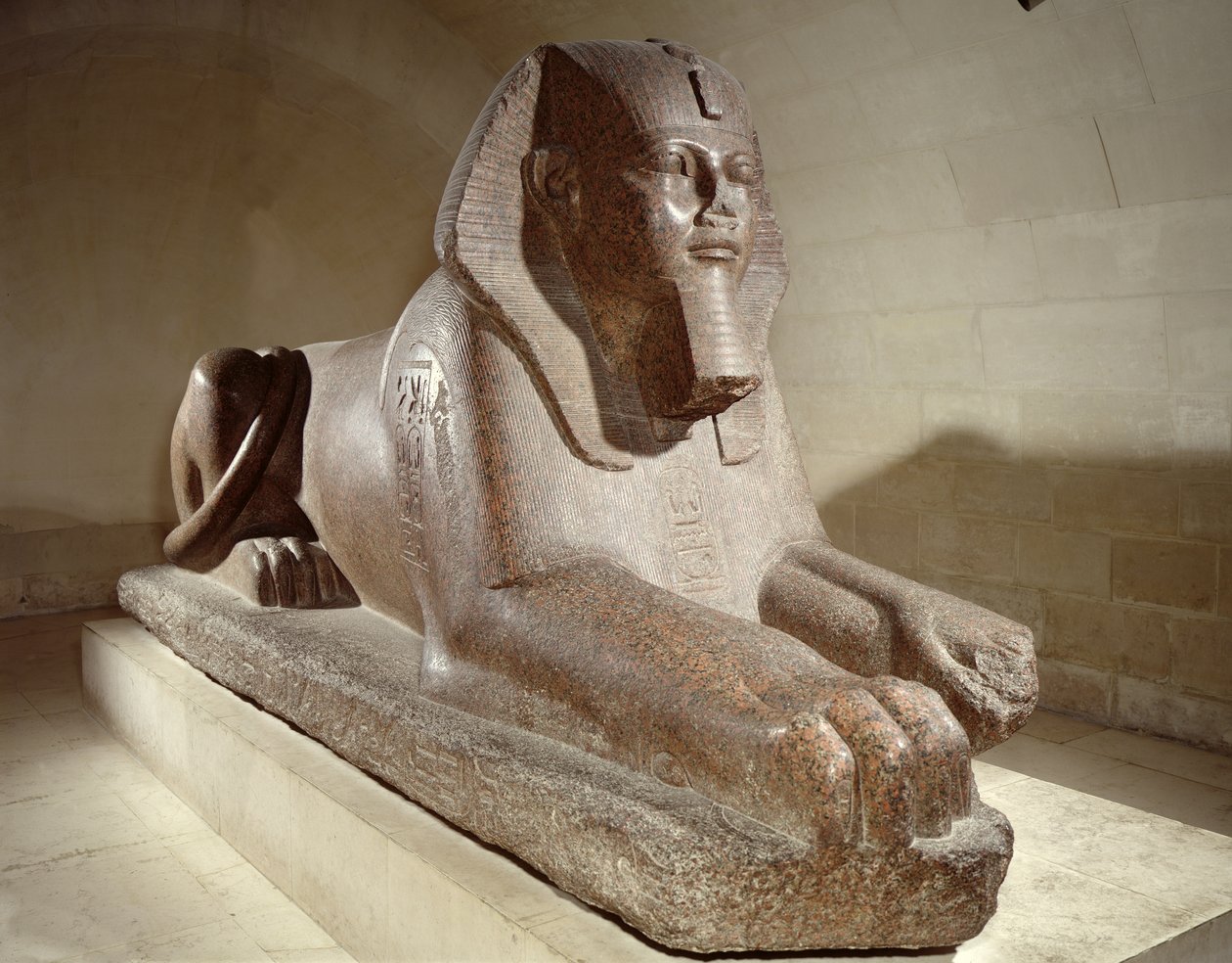 Stor sfinx, från Tanis (granit) av Old Kingdom Egyptian