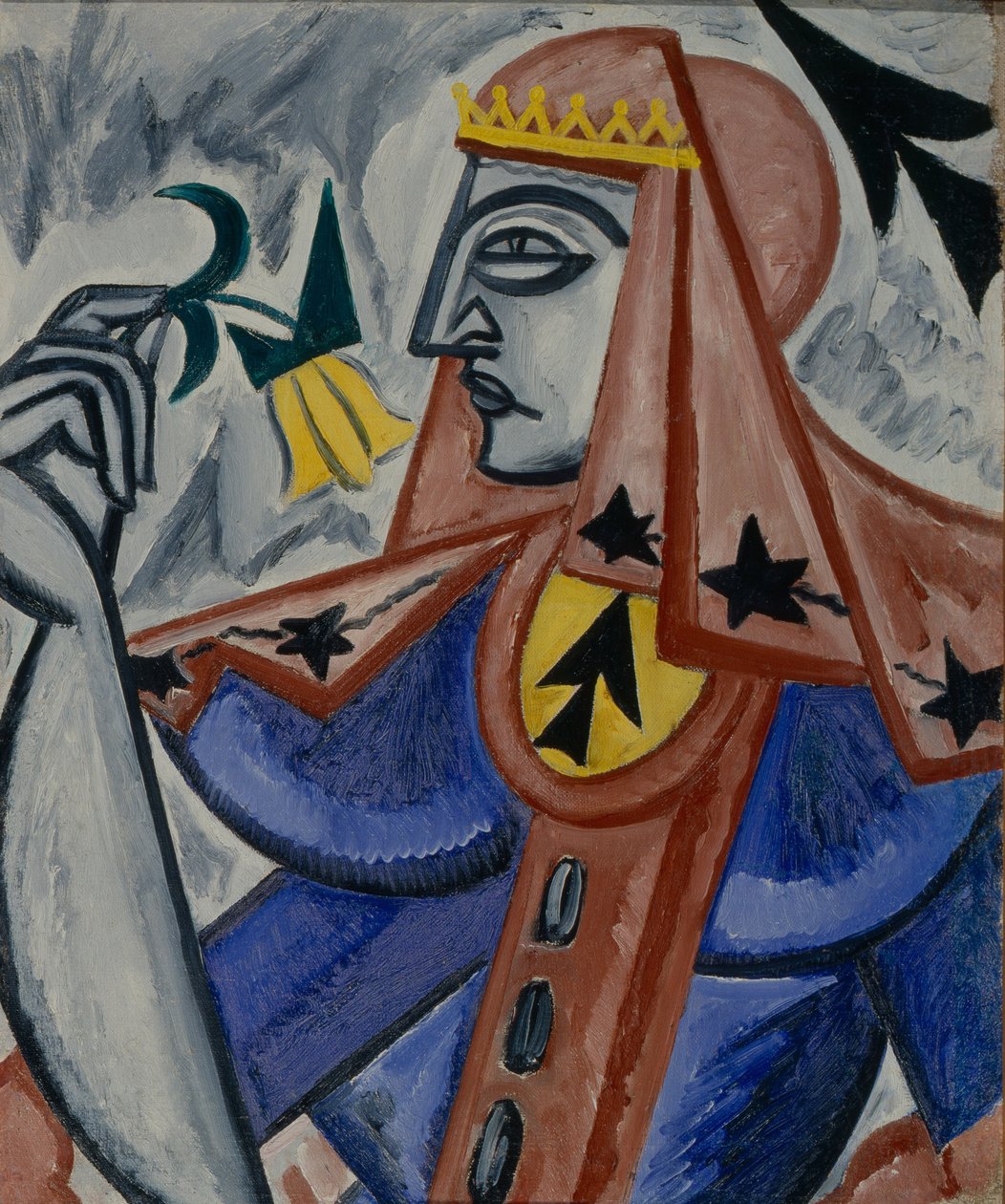 Spaderdrottning, 1913-1914 av Olga Rozanova