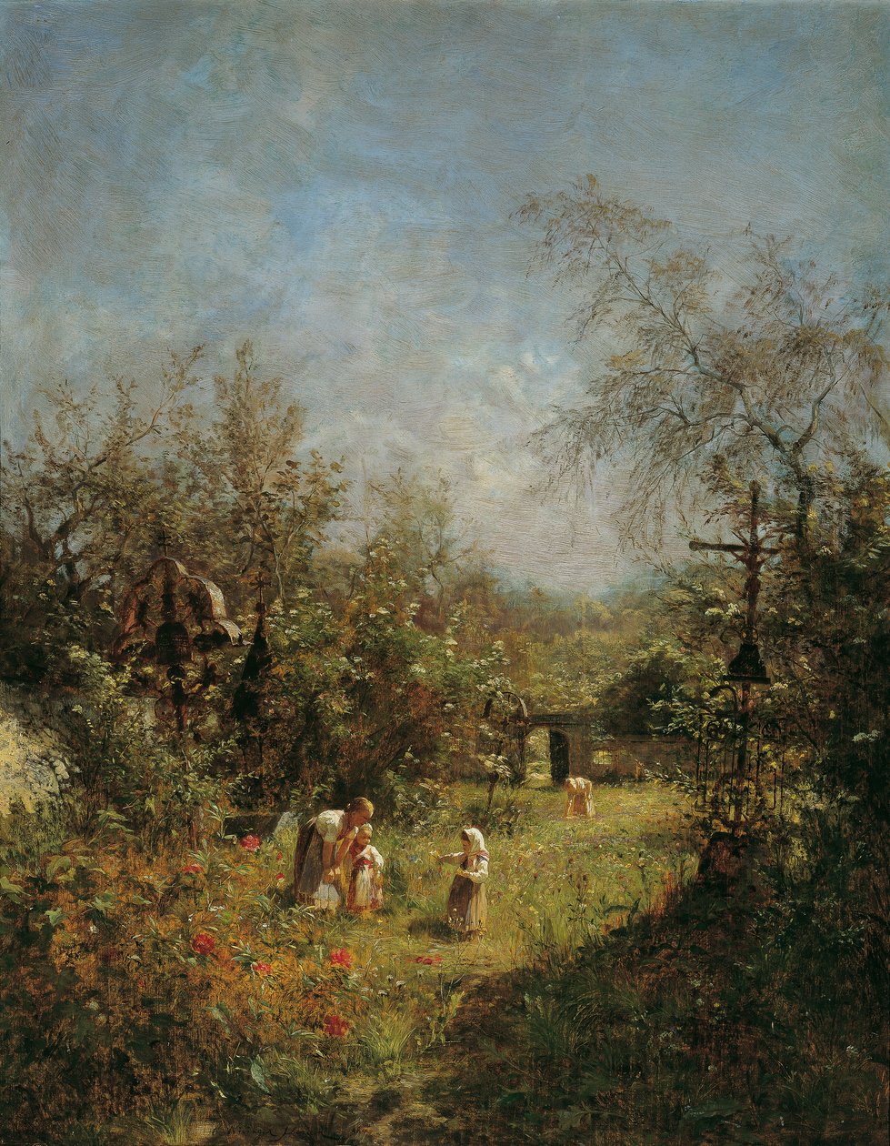 Övergiven kyrkogård i Goisern av Olga Wisinger Florian