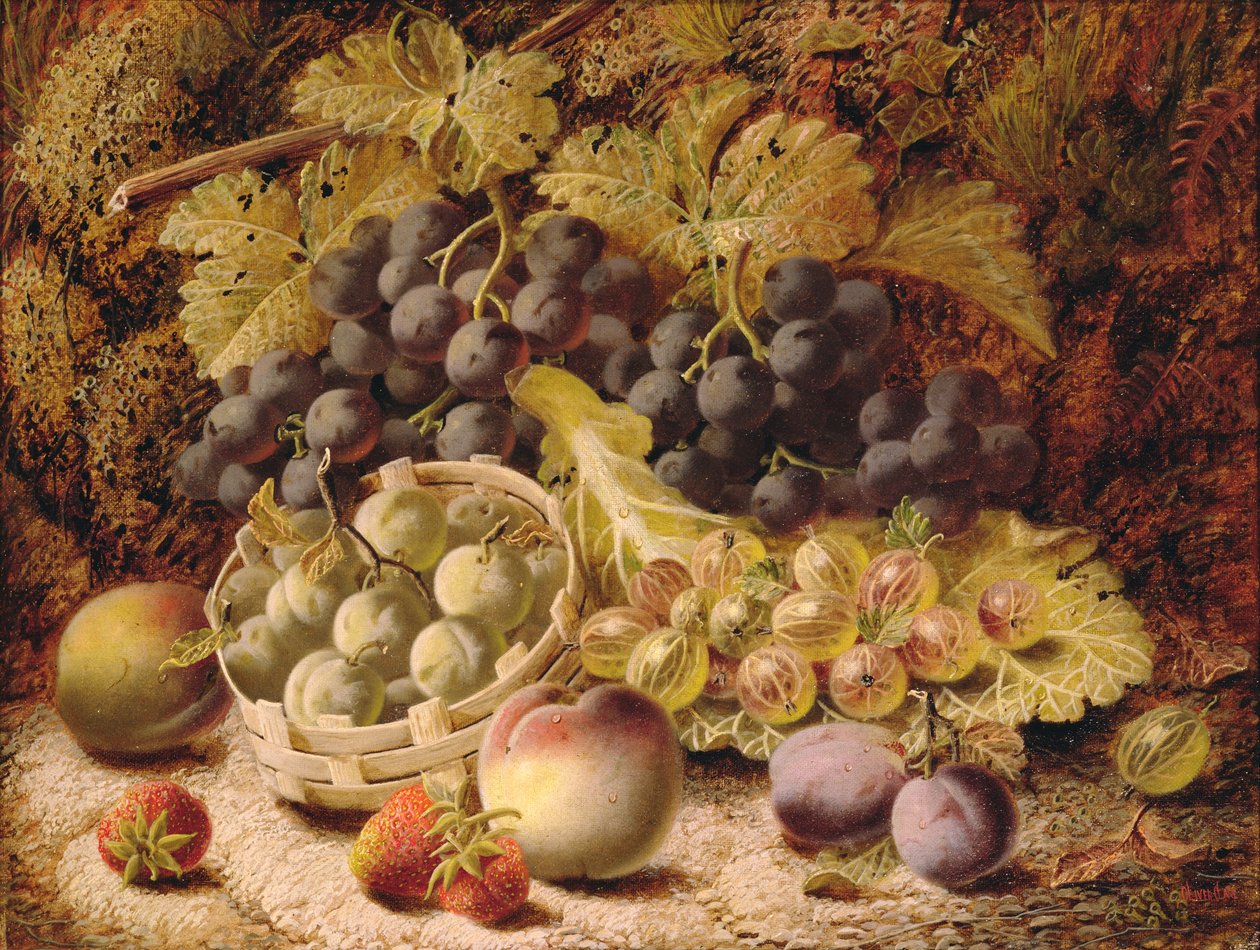 Stilleben av frukt av Oliver Clare