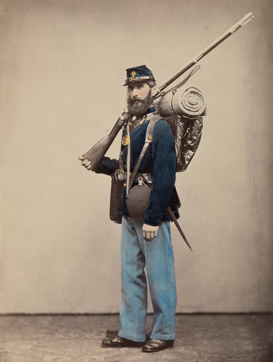 Trötthet, marschorder, 1866. av Oliver H. Willard.