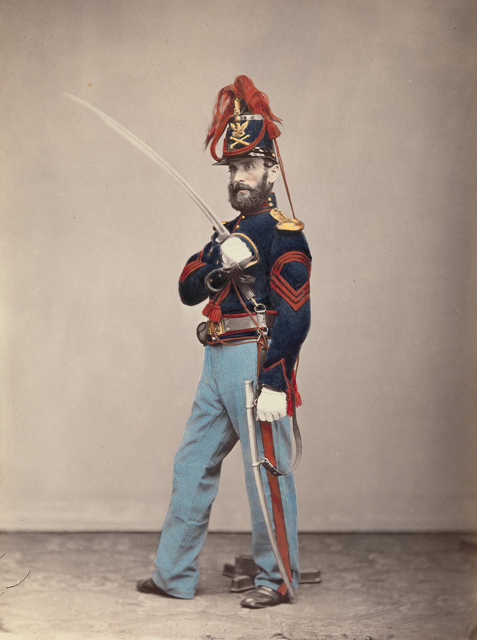 Lätt artilleri, Sergeant Major, 1866. av Oliver H. Willard.