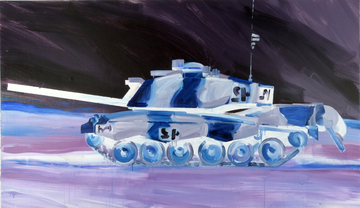 Char 2, 2015 (akryl på duk) av Olivier Morel