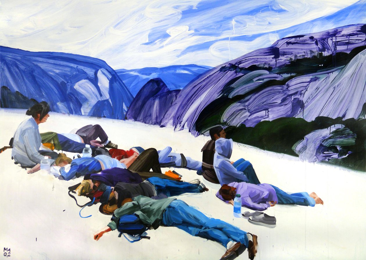 Le-nouveau-monde, 2012 (akryl på duk) av Olivier Morel