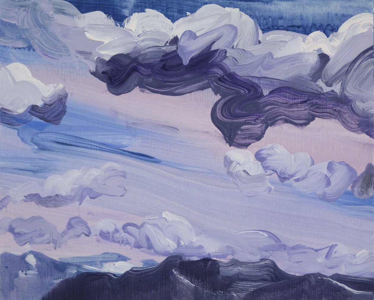 Leukerbad 3, 2012 (akryl på duk) av Olivier Morel