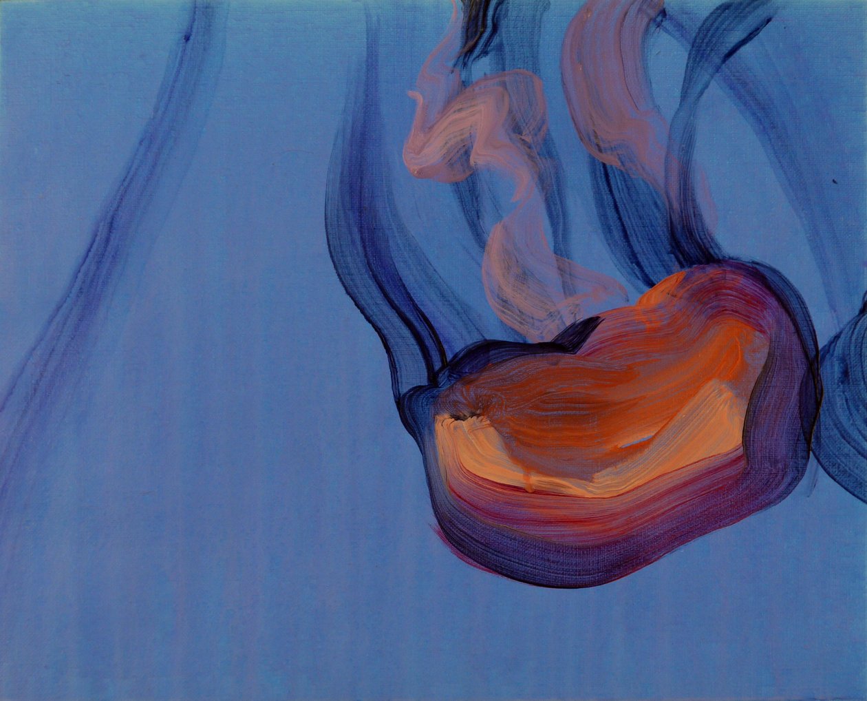 Méduses 5, 2013 (akryl på duk) av Olivier Morel
