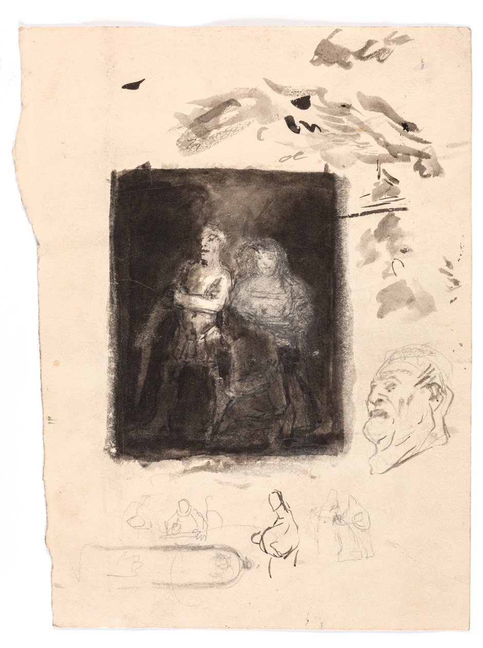 Studie för "Diogenes" av Oluf Hartmann