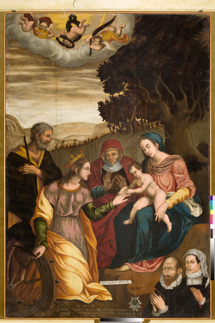 Vigsel av St. Catherine av Orazio da Spinazzola Iacobetta