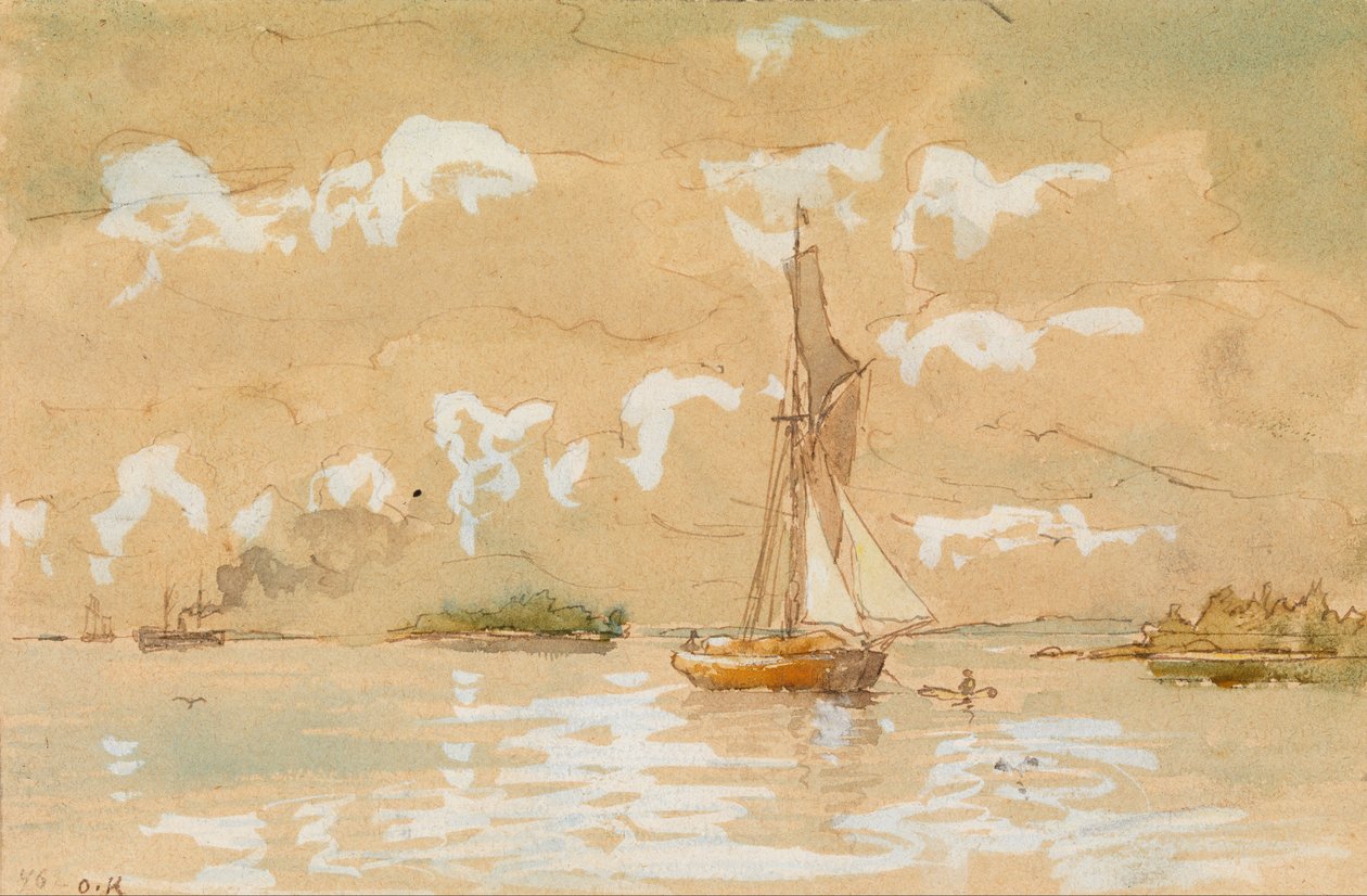 Sea landscape av Oscar Kleineh