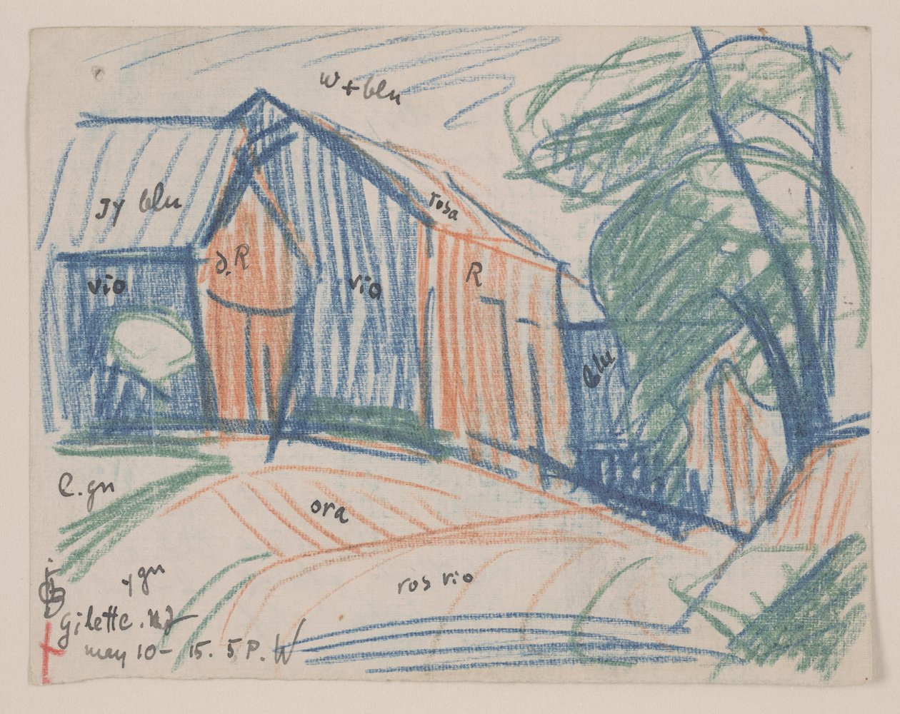 Gilette, New Jersey av Oscar Florianus Bluemner
