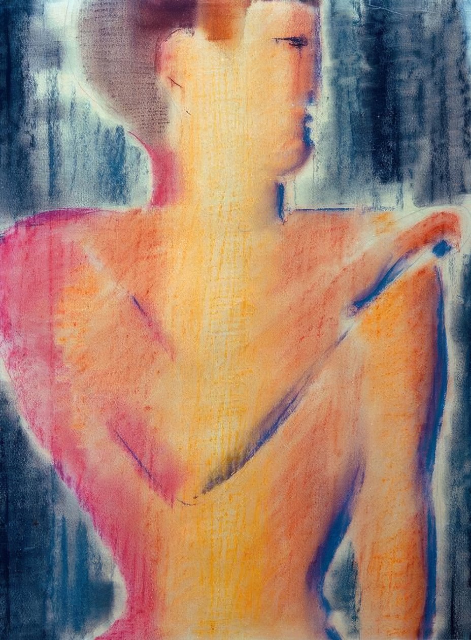 Mansfigur till höger av Oskar Schlemmer