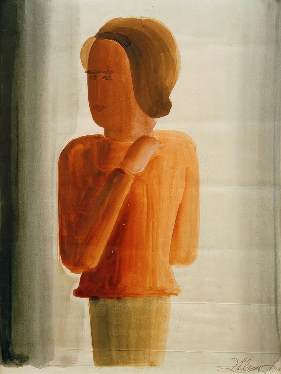 Röd pojke av Oskar Schlemmer