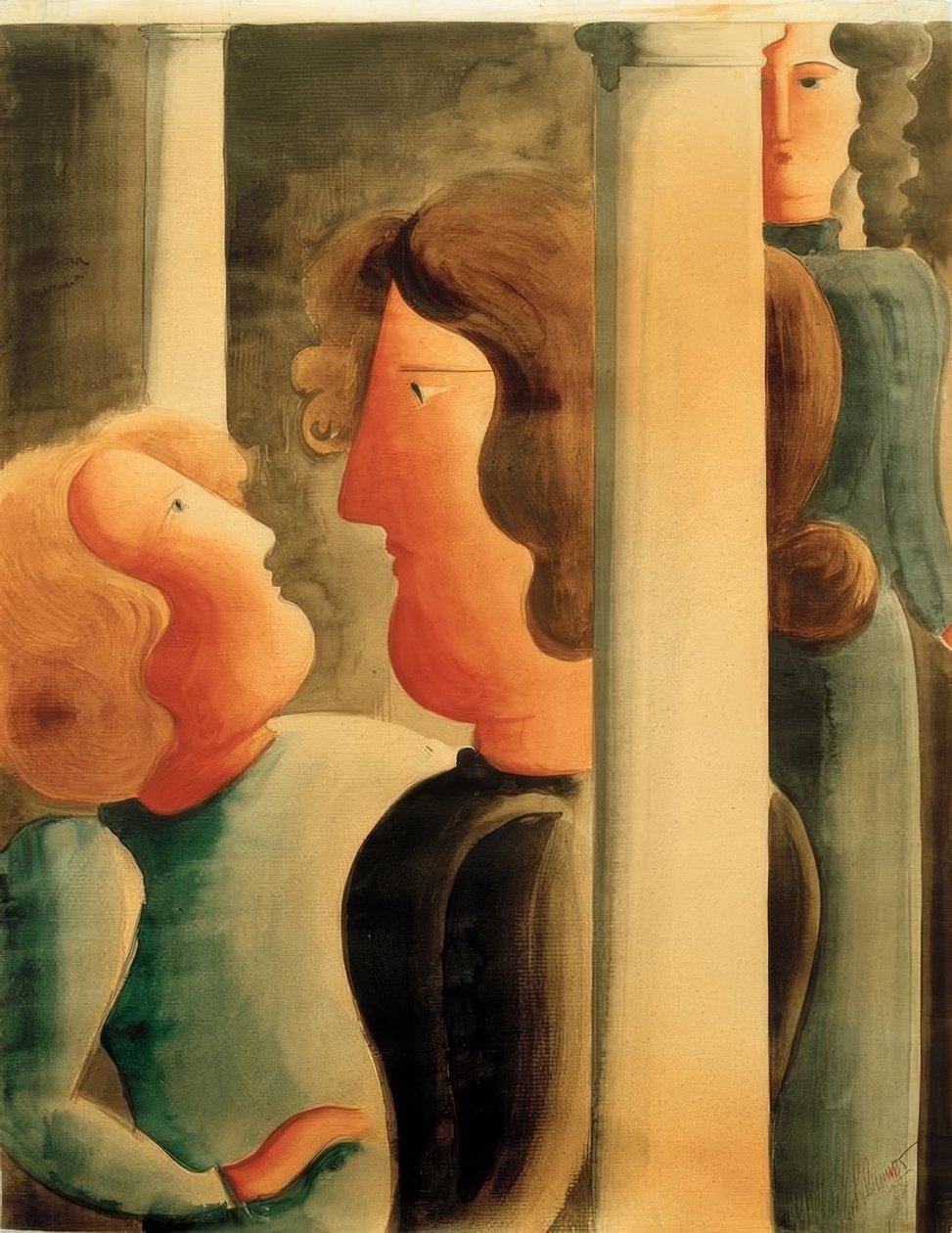 Mellan pelarna av Oskar Schlemmer