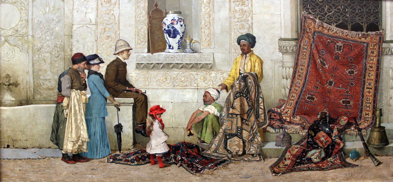 Persisk matthandlare på gatan av Osman Hamdi Bey