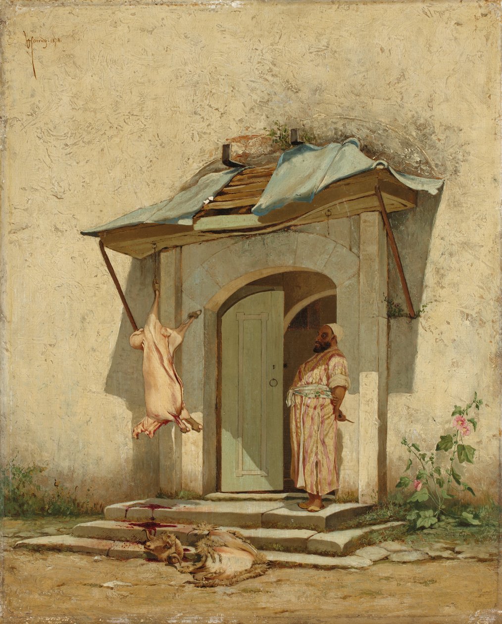 En osmansk slaktare, 1878 av Osman Hamdi Bey