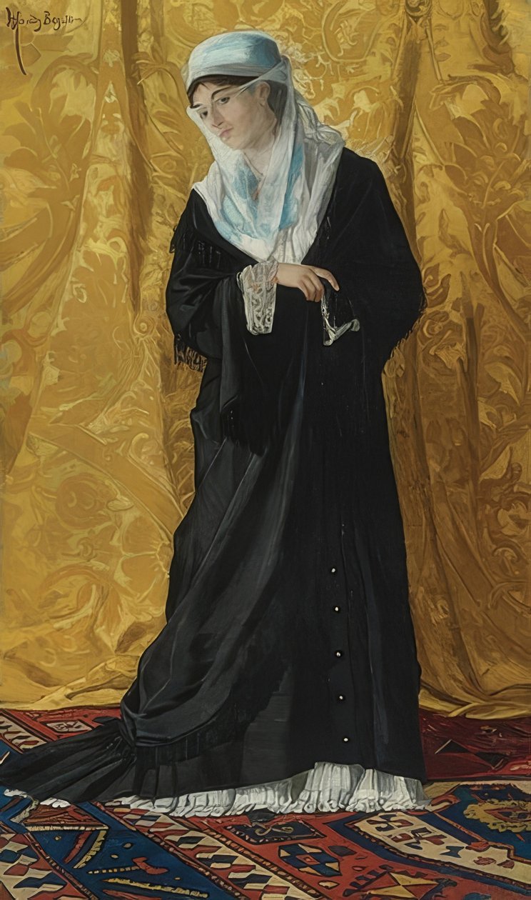 En dam från Konstantinopel. 1881 av Osman Hamdi Bey