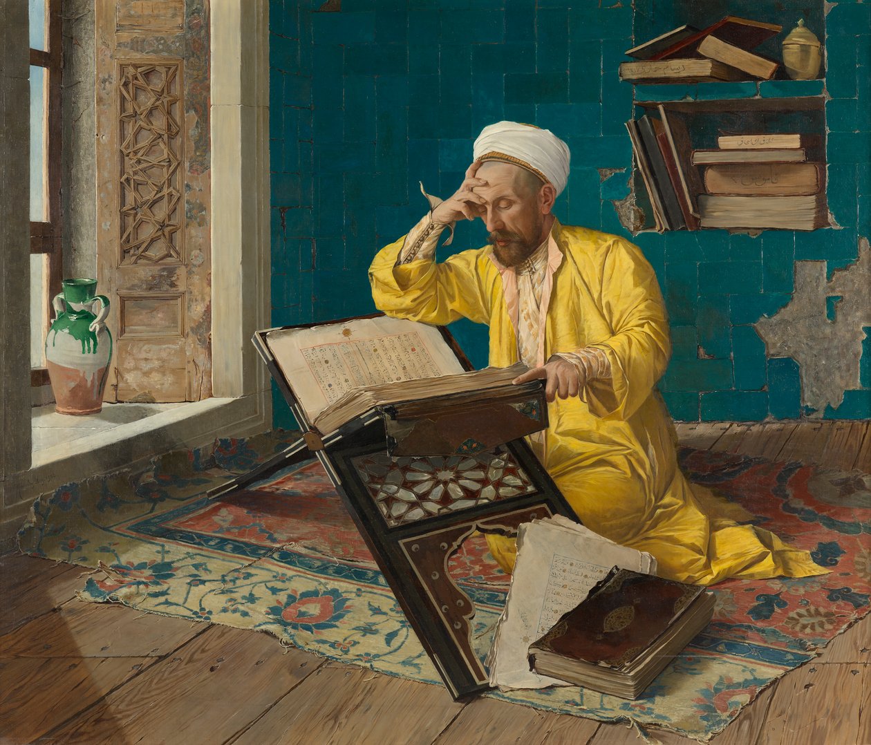 Mediterar över Koranen av Osman Hamdi Bey