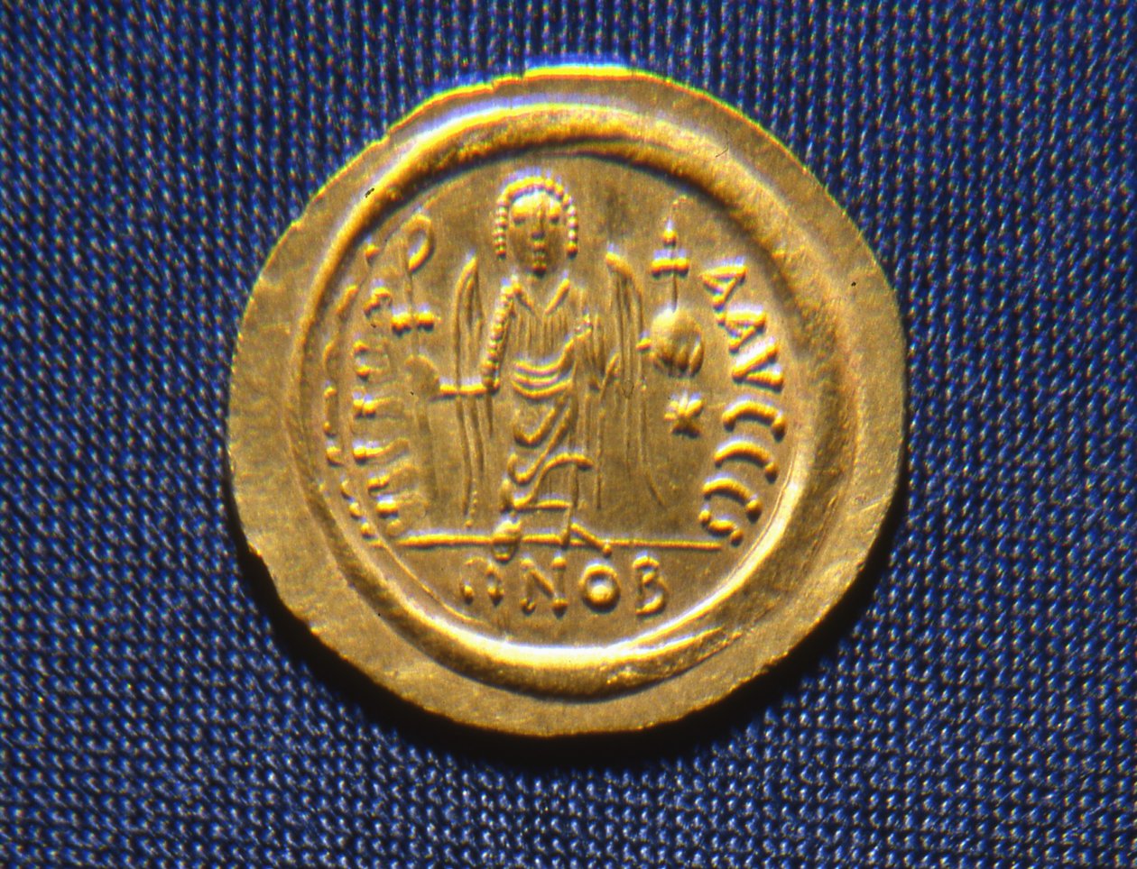 Mynt av kung Totila, 541-52 (metall) av Ostrogothic