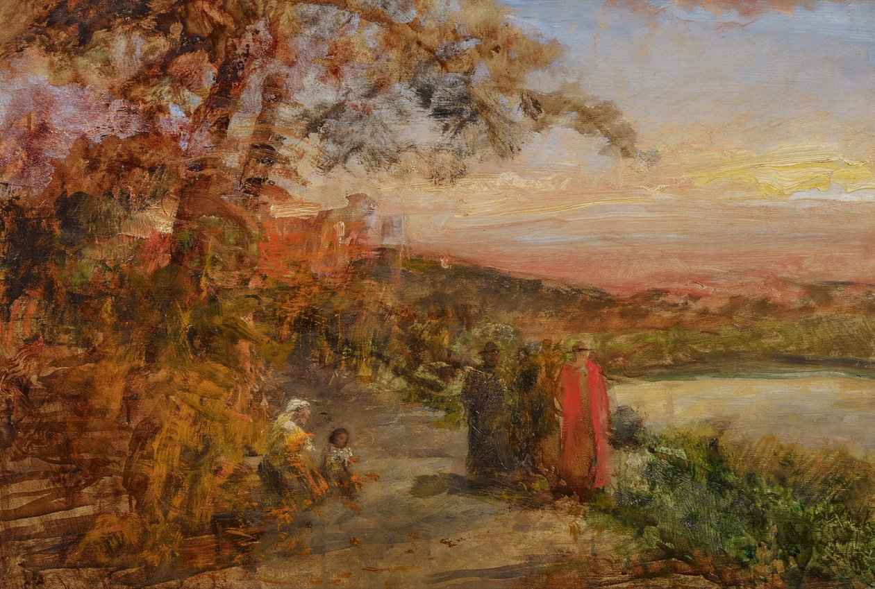Oswald Achenbach Cardinals ovanför Albanosjön av Oswald Achenbach