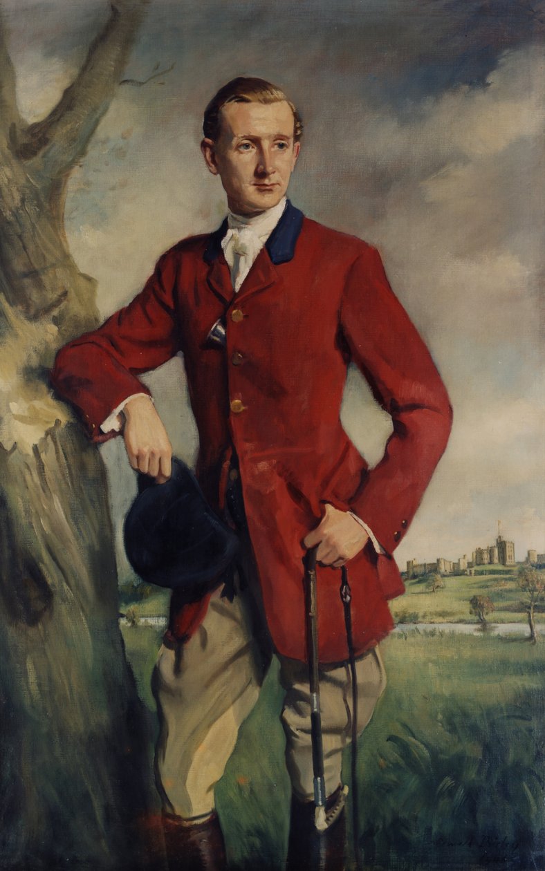 Porträtt av Hugh av Oswald Hornby Joseph Birley