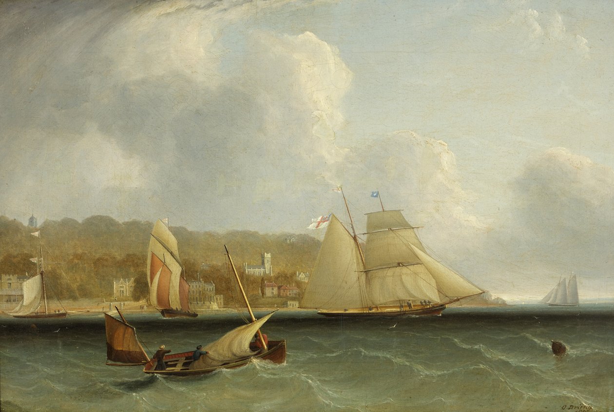 Havsscen av Oswald Walters Brierly