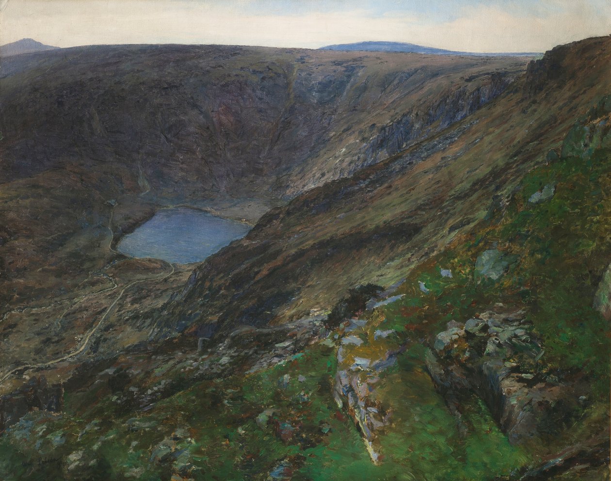 Bergssjö i Giant Mountains, 1896 av Otakar Lebeda