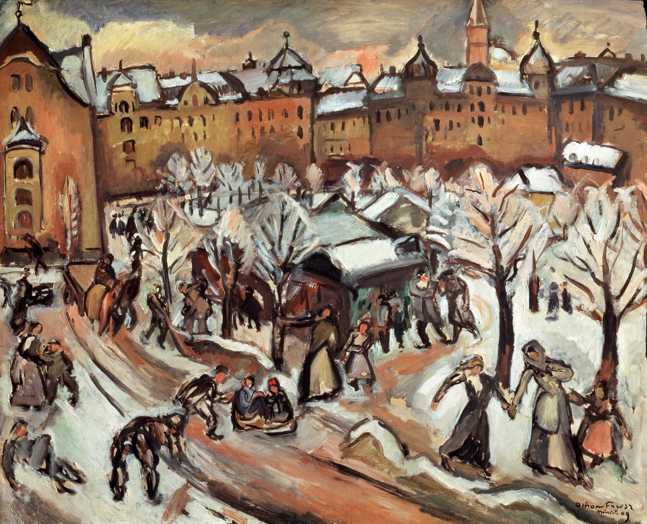 "Snö i München", 1909. av Othon Friesz