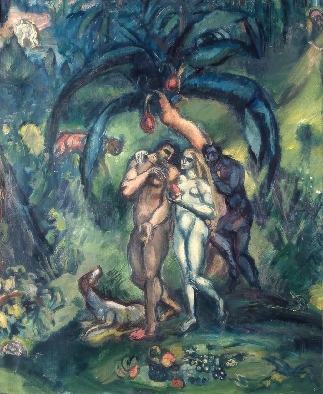 Frestelse (Adam och Eva) av Othon Friesz