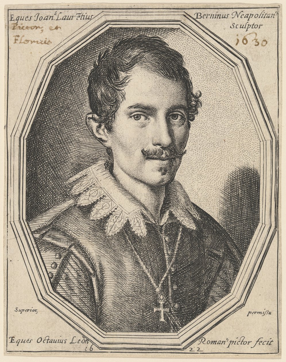 Gian Lorenzo Bernini av Ottavio Leoni