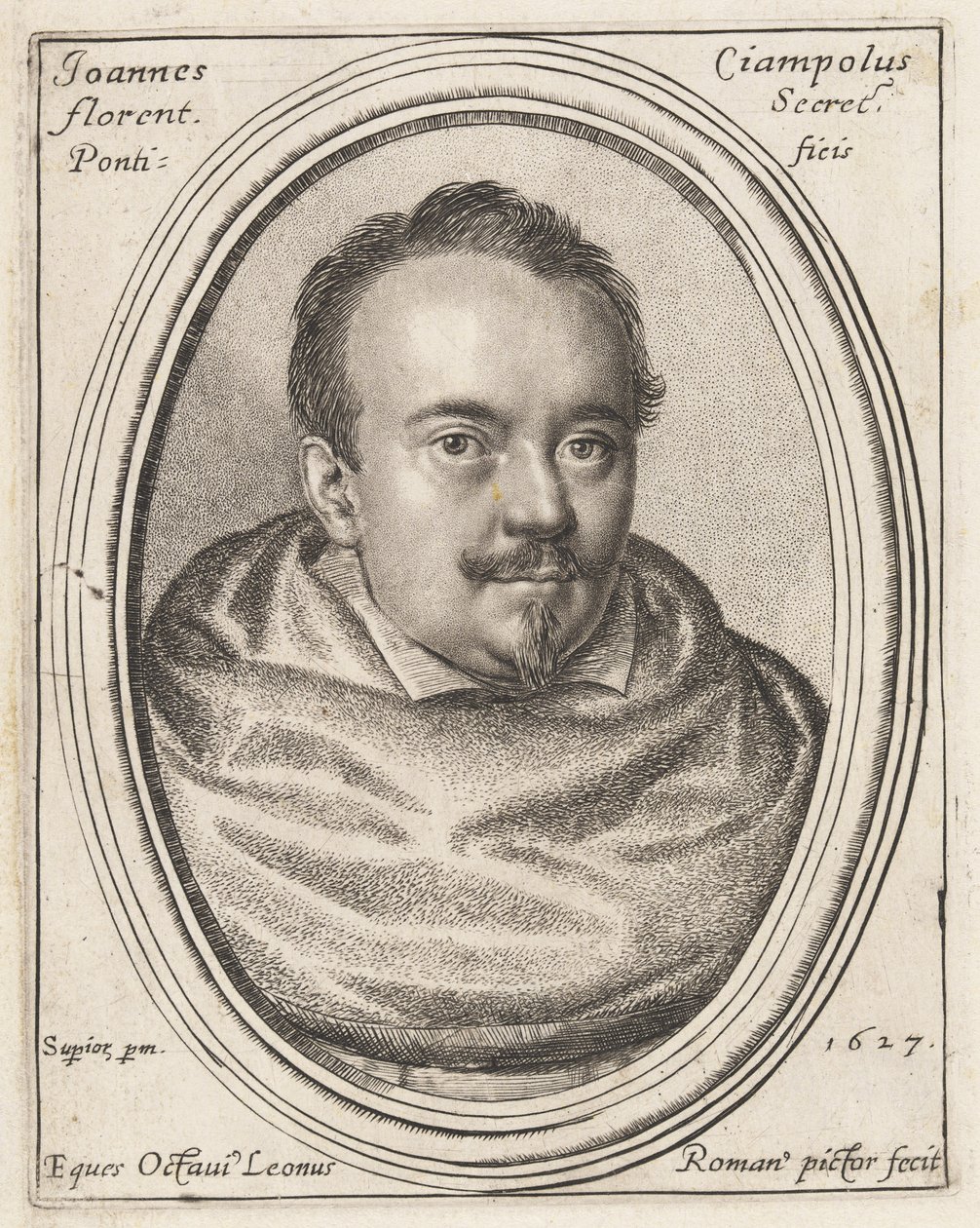 Giovanni Ciampoli, påvlig sekreterare av Ottavio Leoni