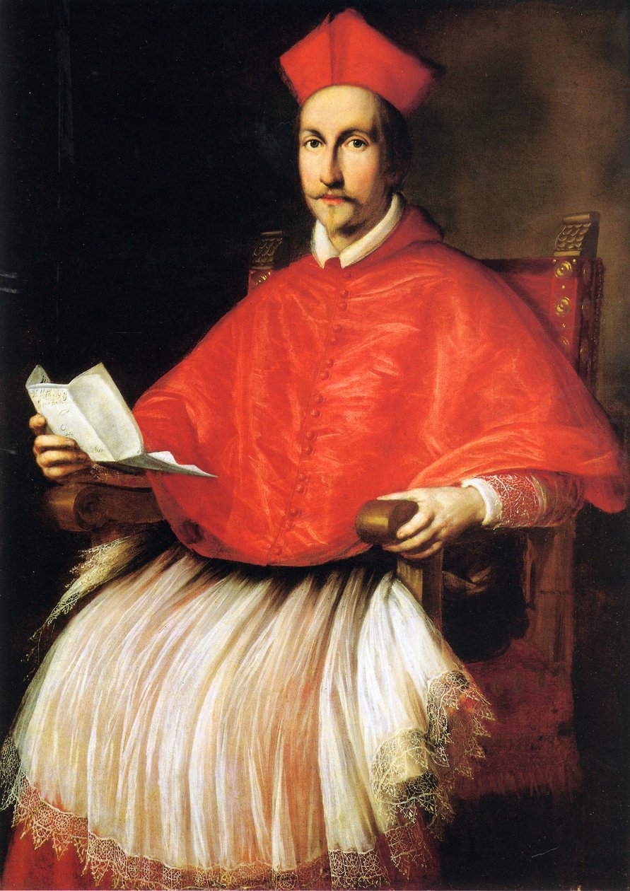 Porträtt av kardinal Francesco Barberini av Ottavio Leoni