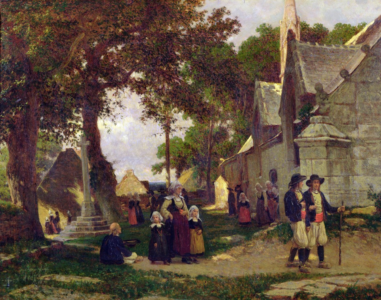 Kyrka i Bretagne av Otto Weber