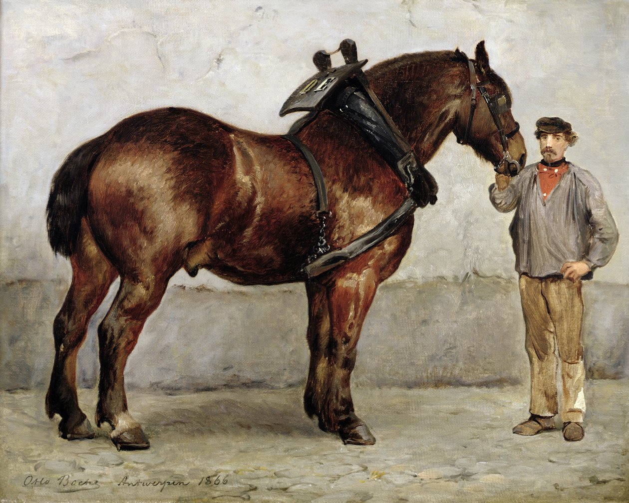 Arbetshästen, 1866 av Otto Bache