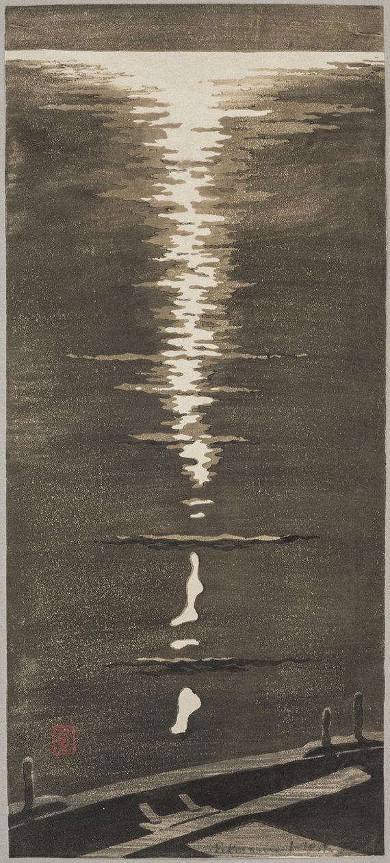 Månsken på havet av Otto Eckmann