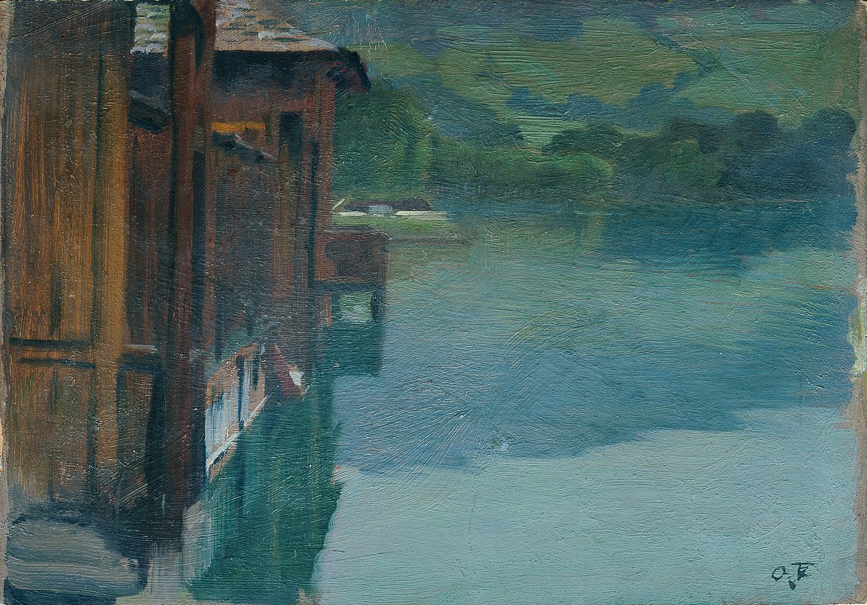 Badhus i Gmunden av Otto Friedrich