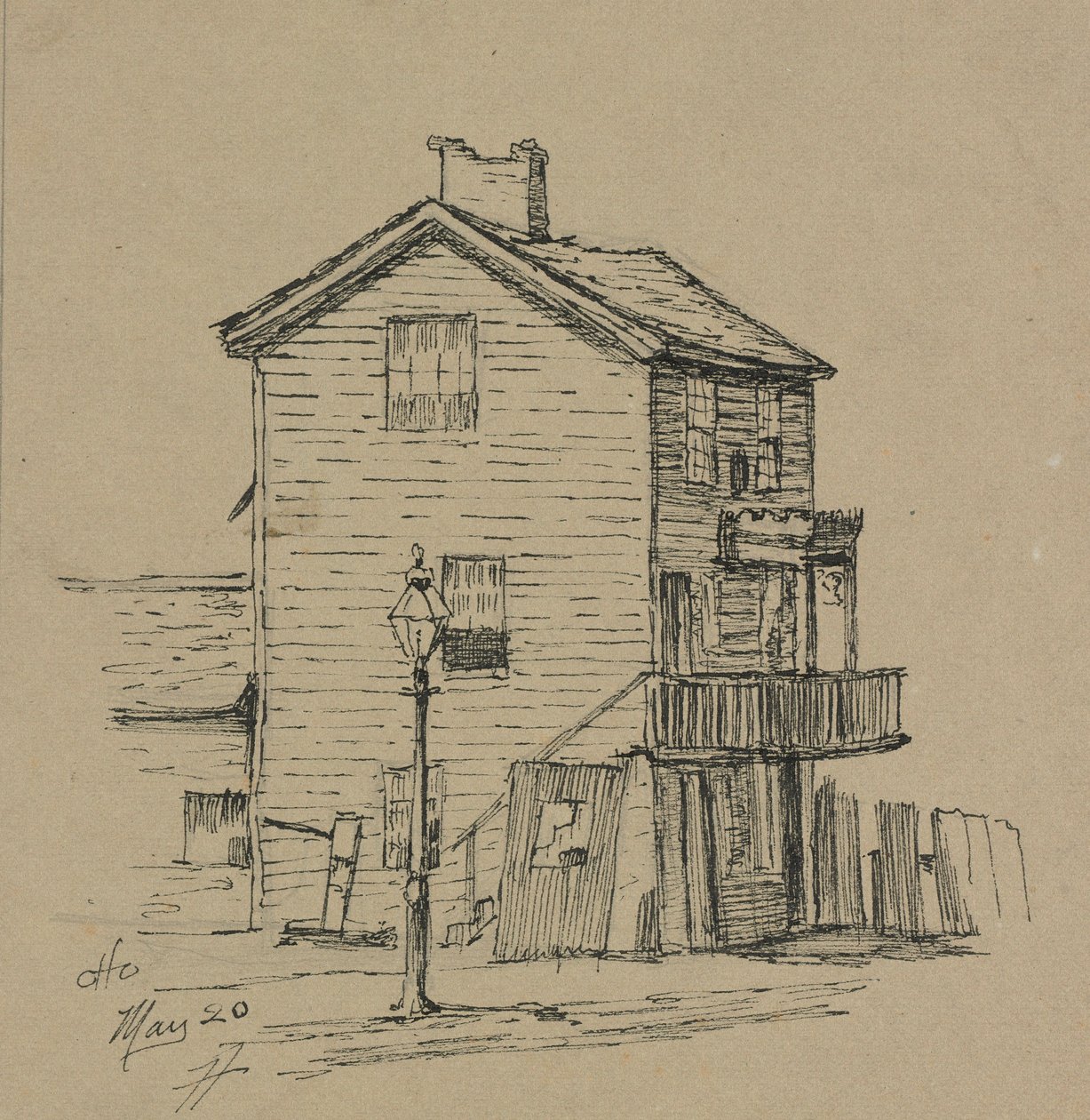 Ett gammalt hus, Cleveland. av Otto H. Bacher