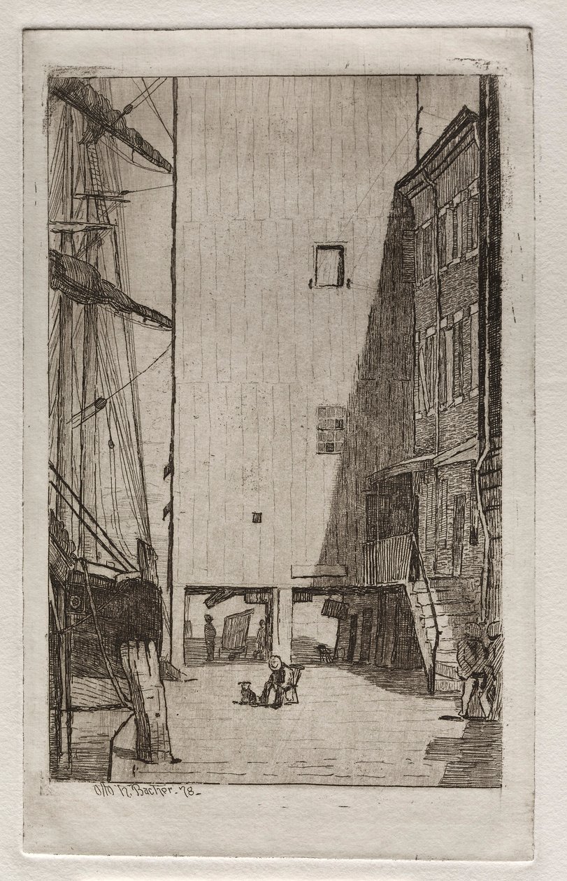 Skepp och hiss, 1878. av Otto H. Bacher