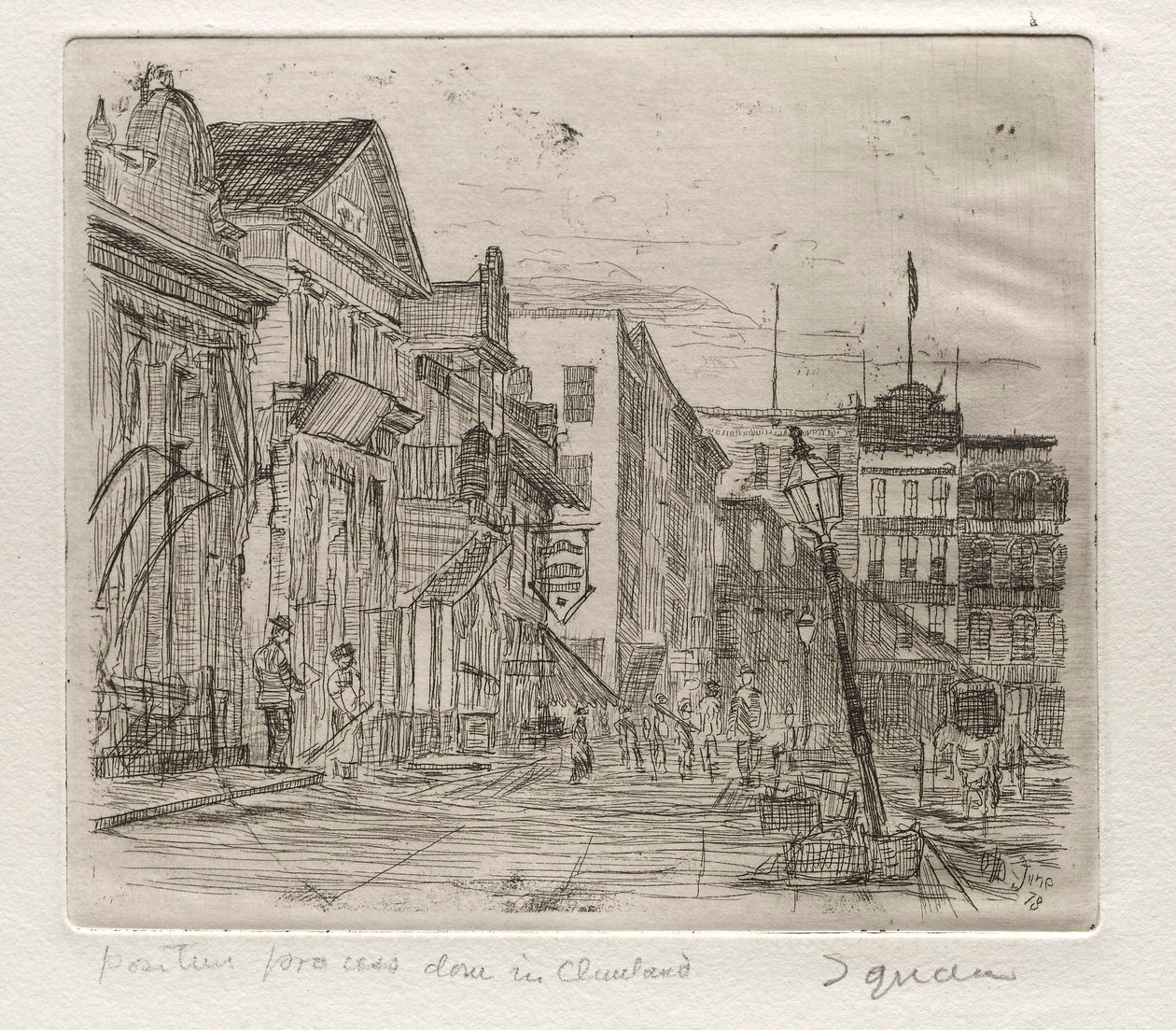 Torget, 1878. av Otto H. Bacher