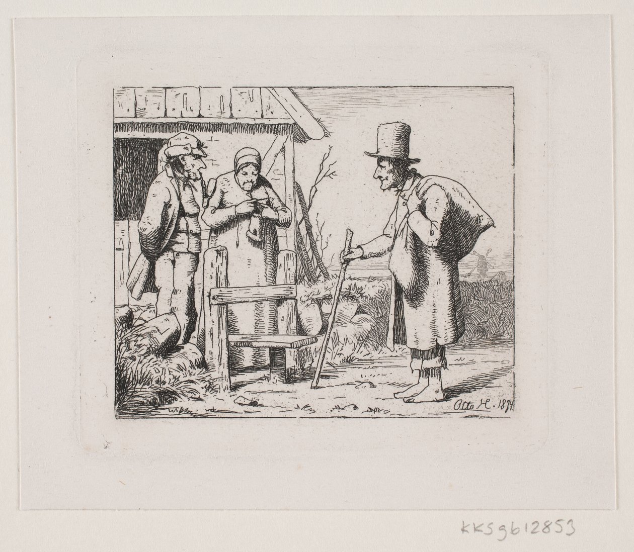 Figurer på en bondgård av Otto Haslund
