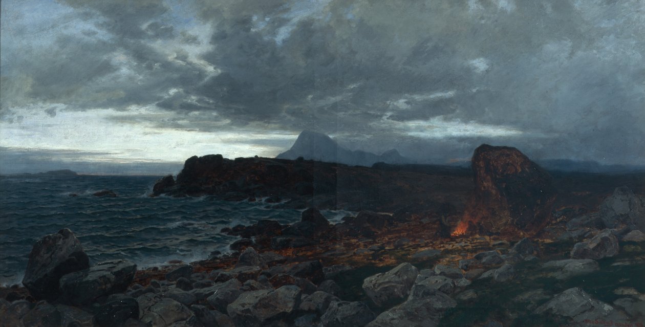 Höstkväll på kusten, Kinn av Otto Ludvig Sinding