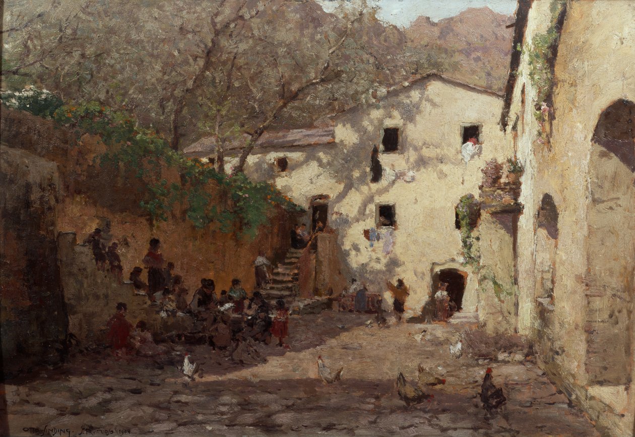 Vardagsliv, Italien av Otto Ludvig Sinding