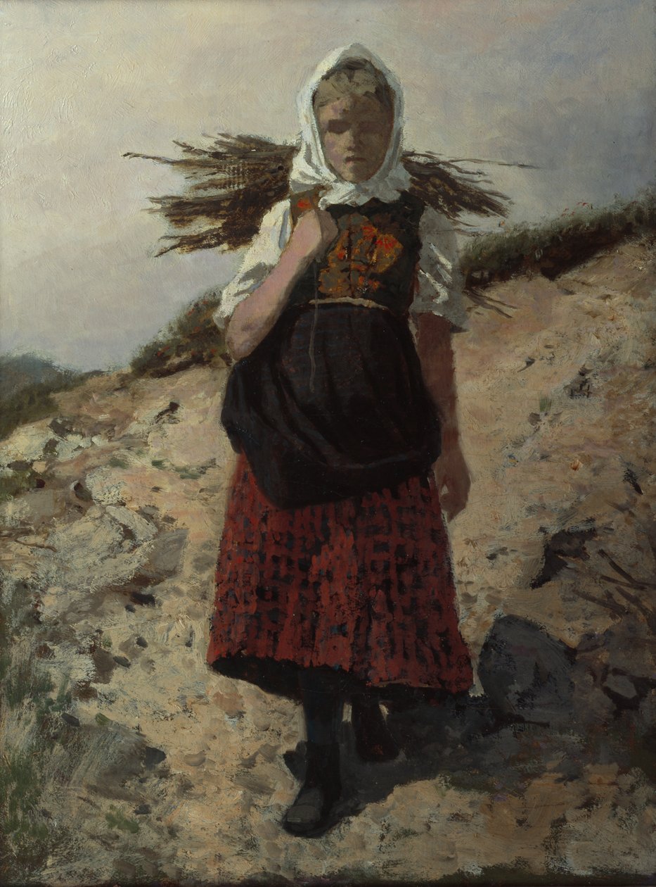 Ved samlad (olja på duk) av Otto Ludvig Sinding
