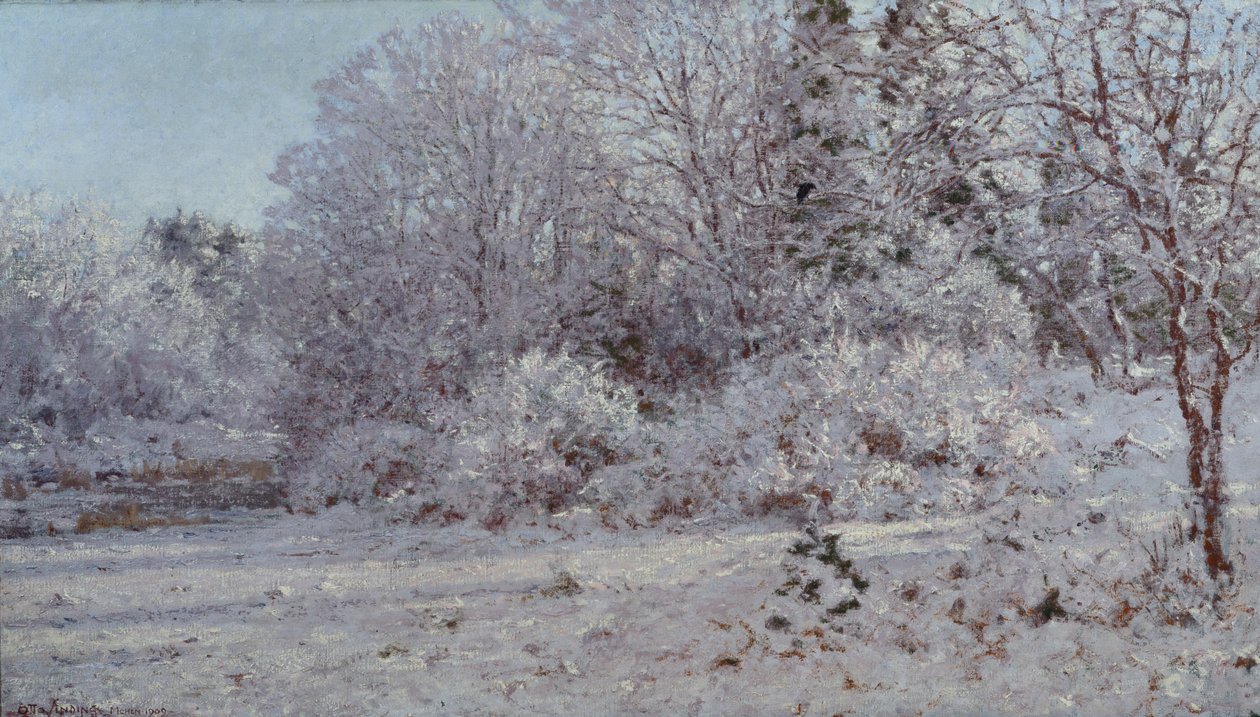 Snö i München av Otto Ludvig Sinding