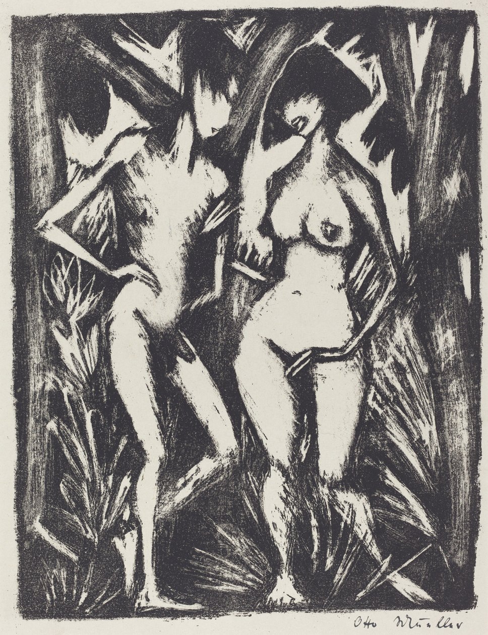 Adam och Eva (Adam och Eva) av Otto Müller