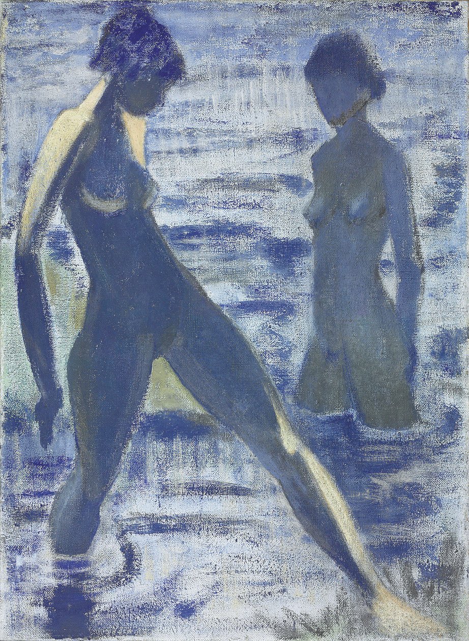 Badgäster, ca 1927 av Otto Mueller