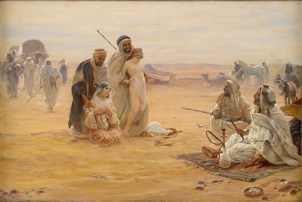 Slavmarknaden, 1910 av Otto Pilny