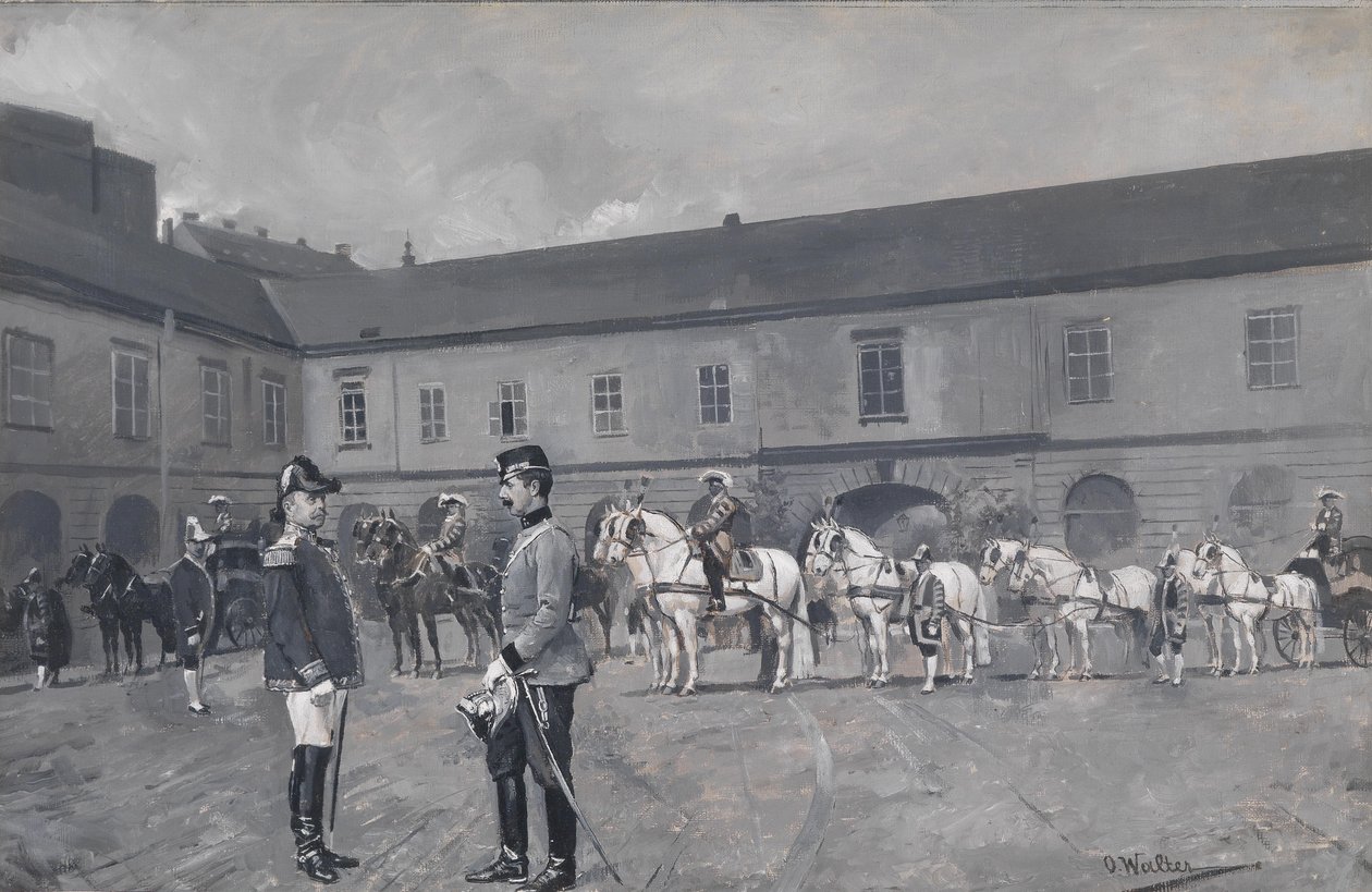 Oberst Stallmeister Graf Ferdinand Kinsky av Ottokar Walter