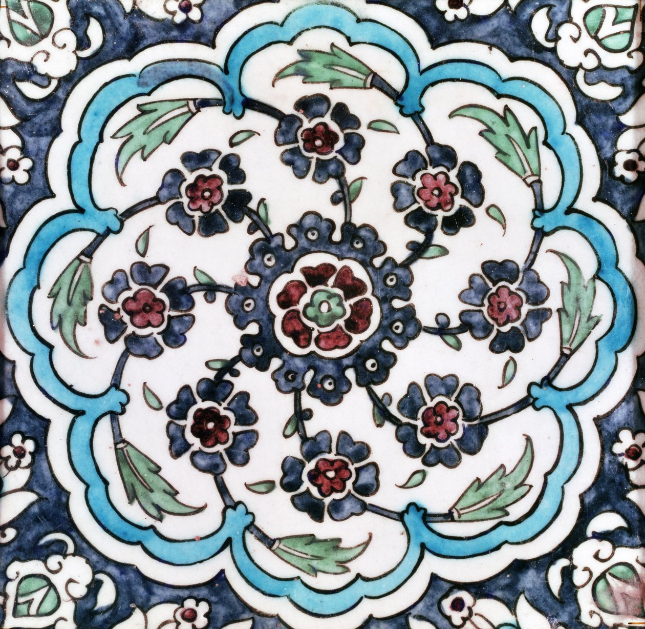 Kakel (panna) av Ottoman School