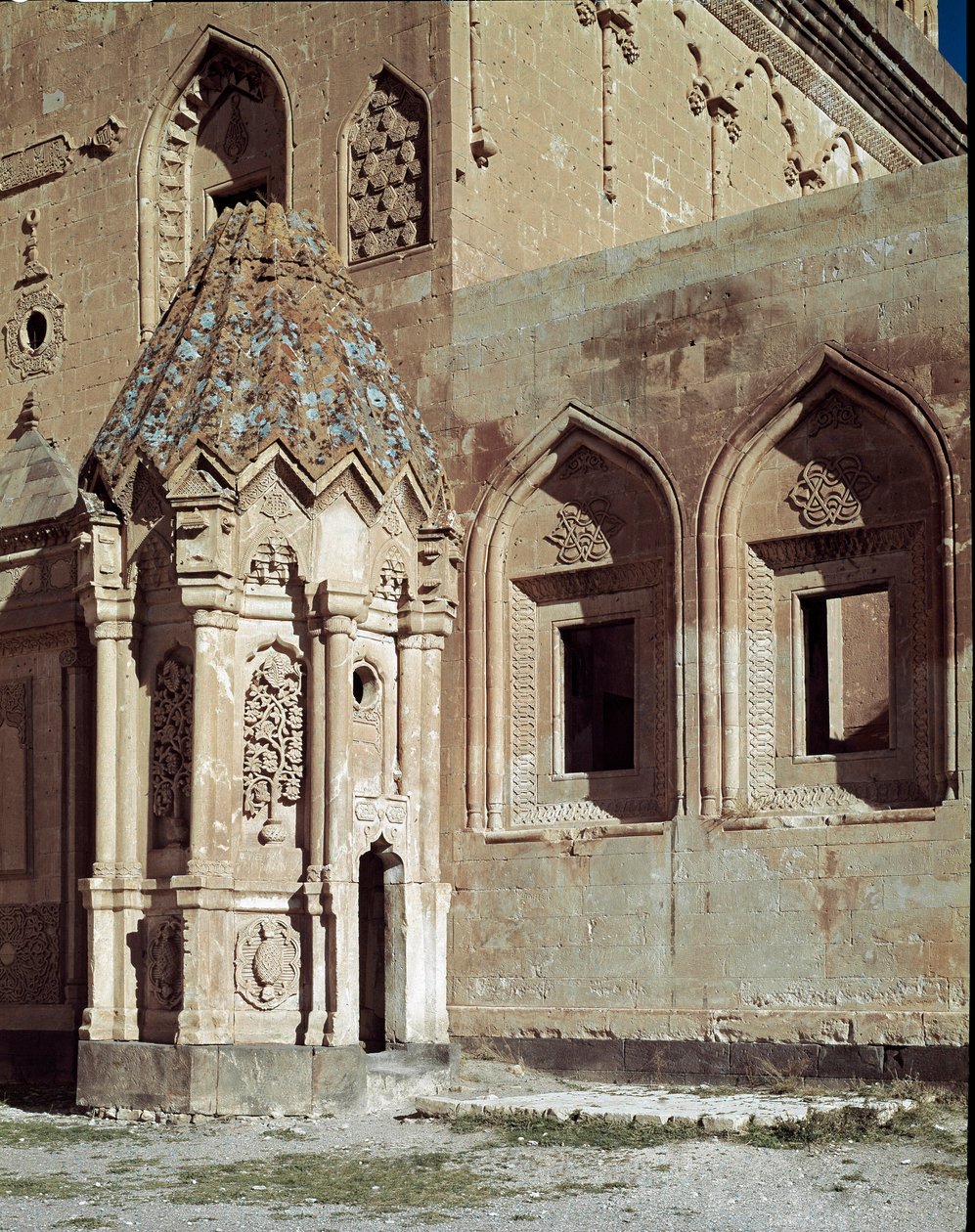 Utsikt över Ishak Pasa-palatset av Ottoman School